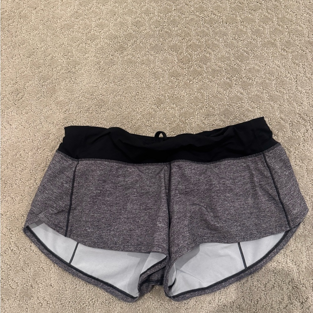 Gray Lulu Speed Up Shorts Size 8